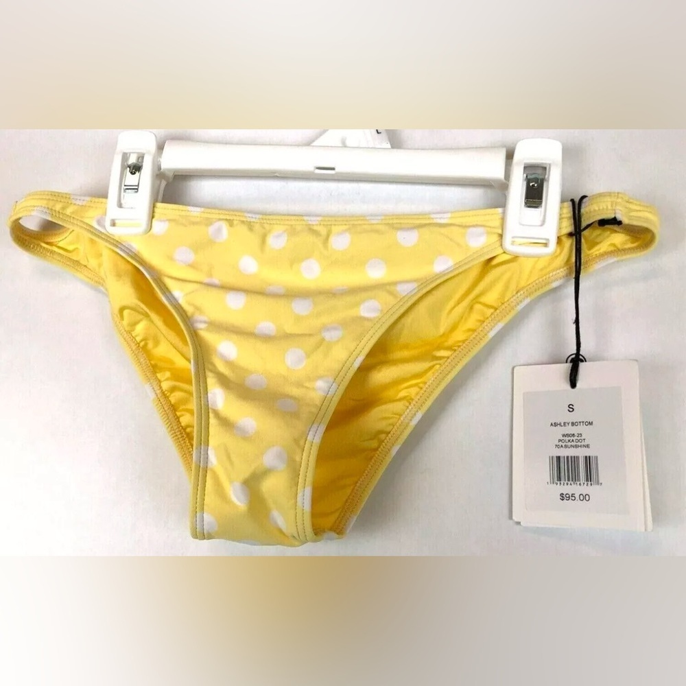 Onia Ashley Bottom Womens Polka Dot Sunshine Size Small